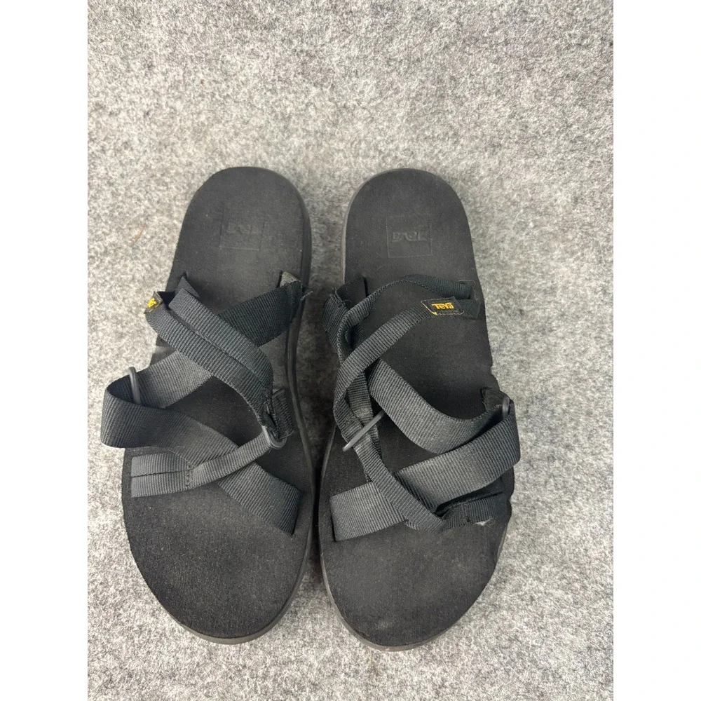 Teva Voya Infinity Sandals Womens 9 Black Strappy Lightweight Comfort 1099269